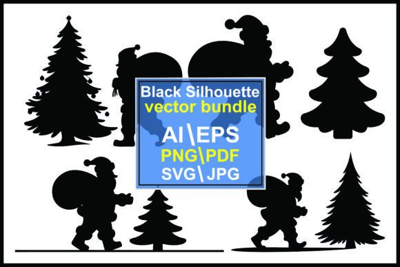 Black Santa Claus Illustrations for Web