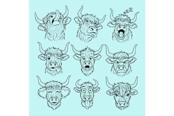 Bull Faces Illustrations: A Seller’s Review