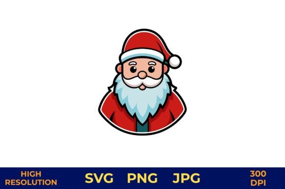 Cheerful Santa Claus Vector Illustrations