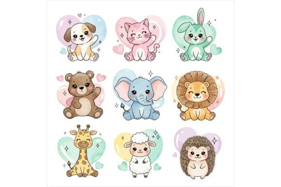 Cute Baby Animals Stickers Set Freebie Review