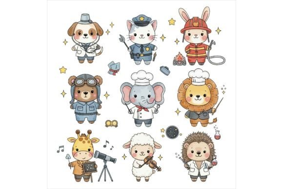 Cute Cartoon Animals Illustrations Bundle Review