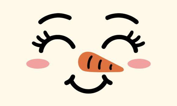 Cute Smiling Snowman Face PNG: Winter Illustrations Review