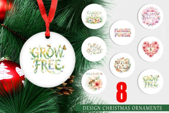 Floral Meadow Bee Quote Ornament: Illustrations Review