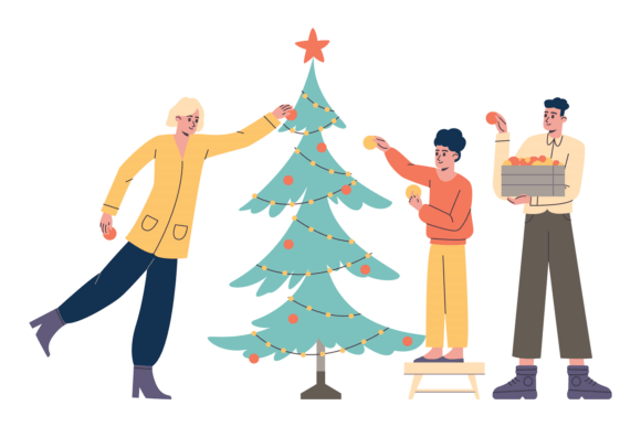 Happy Family New Year Illustrations Review