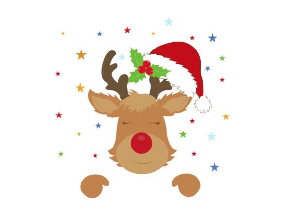Reindeer in a Santa Hat Illustrations Review