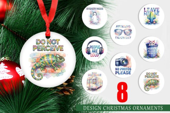 Sarcastic Introvert Quote Ornament PNG: A Designer’s Review