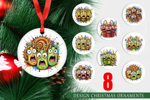 Summer Heatwave Garden Bug Ornament PNG for Illustrations