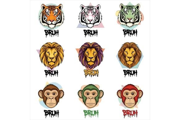 Vibrant Animal Head Graffiti Freebie Review